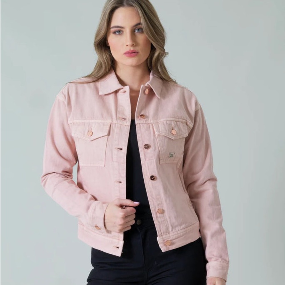 Kimes Ranch Women's Pink Chelsea Denim Jacket